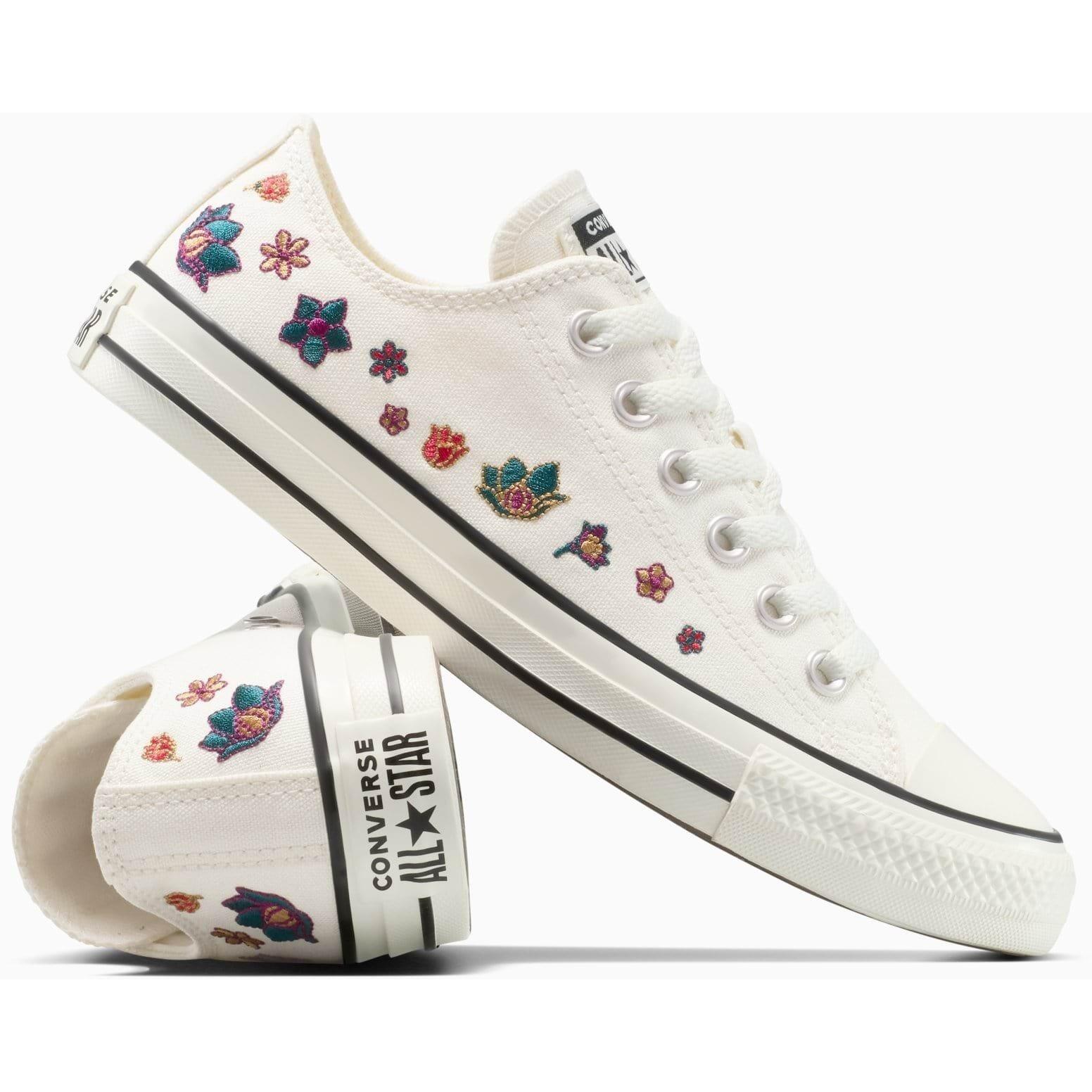 Baskets Converse Chuck Taylor All Star Flowers, Beige, Unisexe 3/5