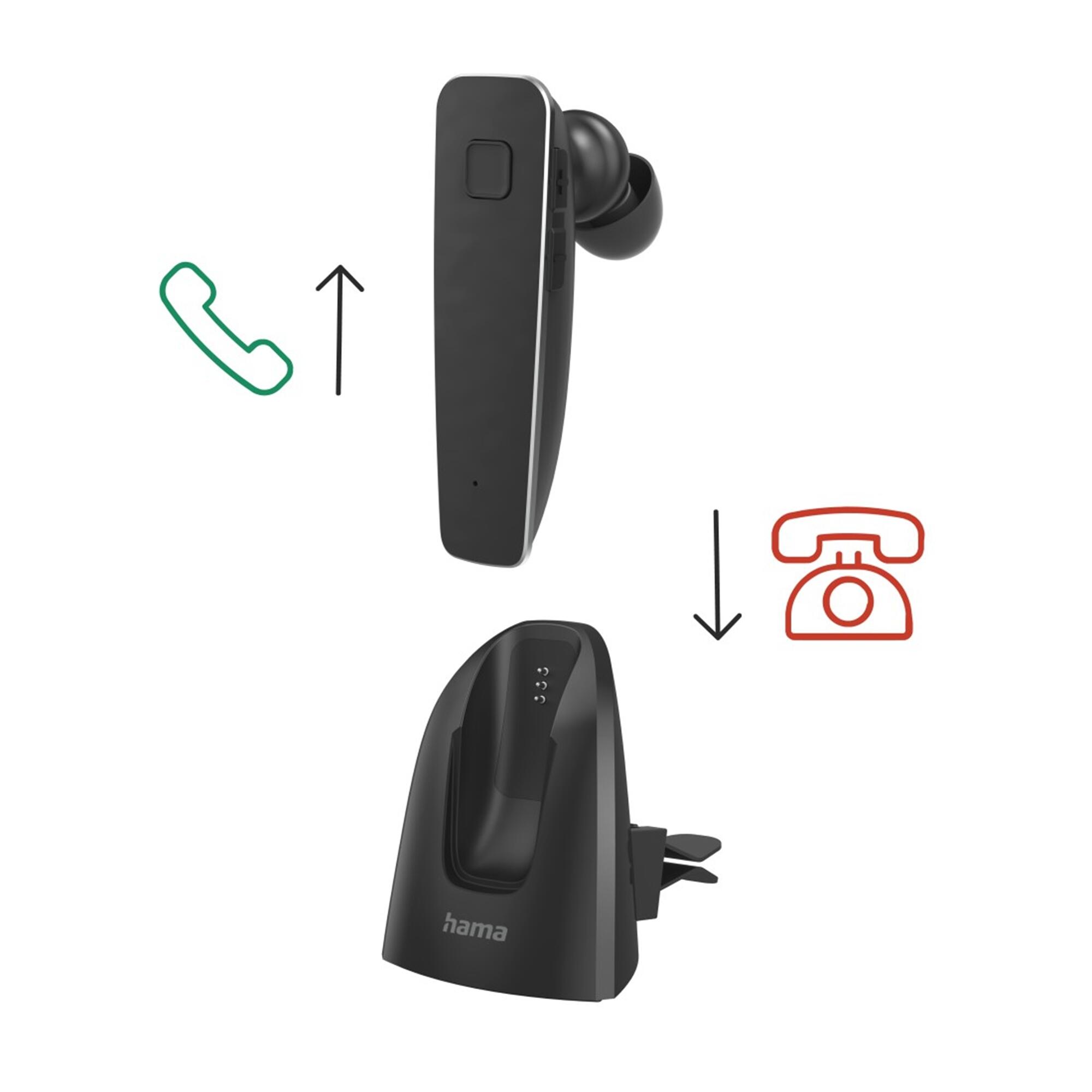 HAMA Mono-Bluetooth®-Headset MyVoice2100, Multipoint, Sprachsteuerung, Schwarz 3/7