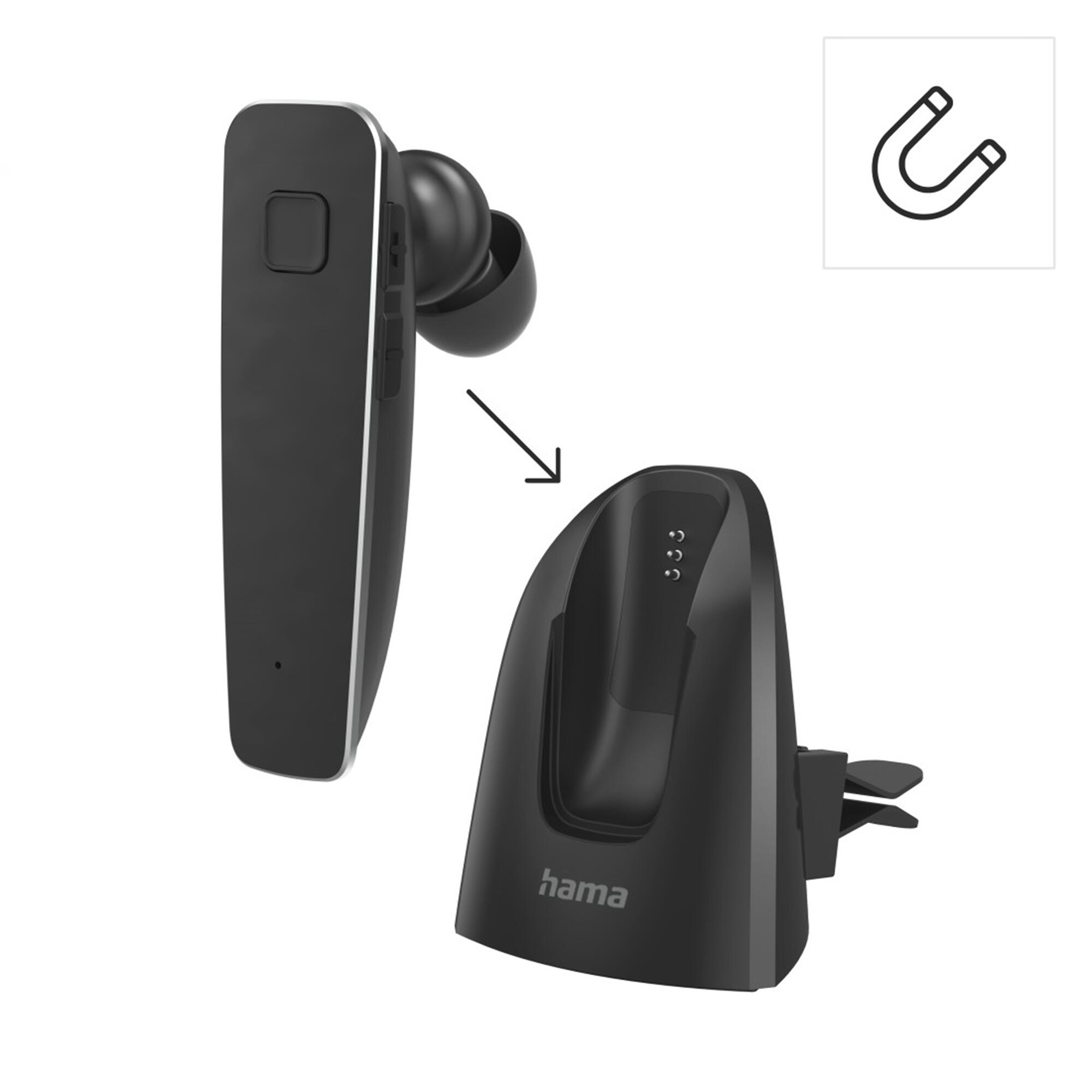HAMA Mono-Bluetooth®-Headset MyVoice2100, Multipoint, Sprachsteuerung, Schwarz 4/7