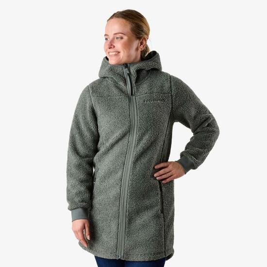 Veste polaire randonnée femme manches longues zippée Lofoten Pile Coat