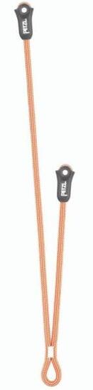 Longe double Petzl DUAL CAVING spéléologie 35/65 cm corde dynamique orange 85 g