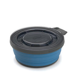 Bol pliable GSI Outdoors 650 ml silicone avec couvercle nylon renforcé compact