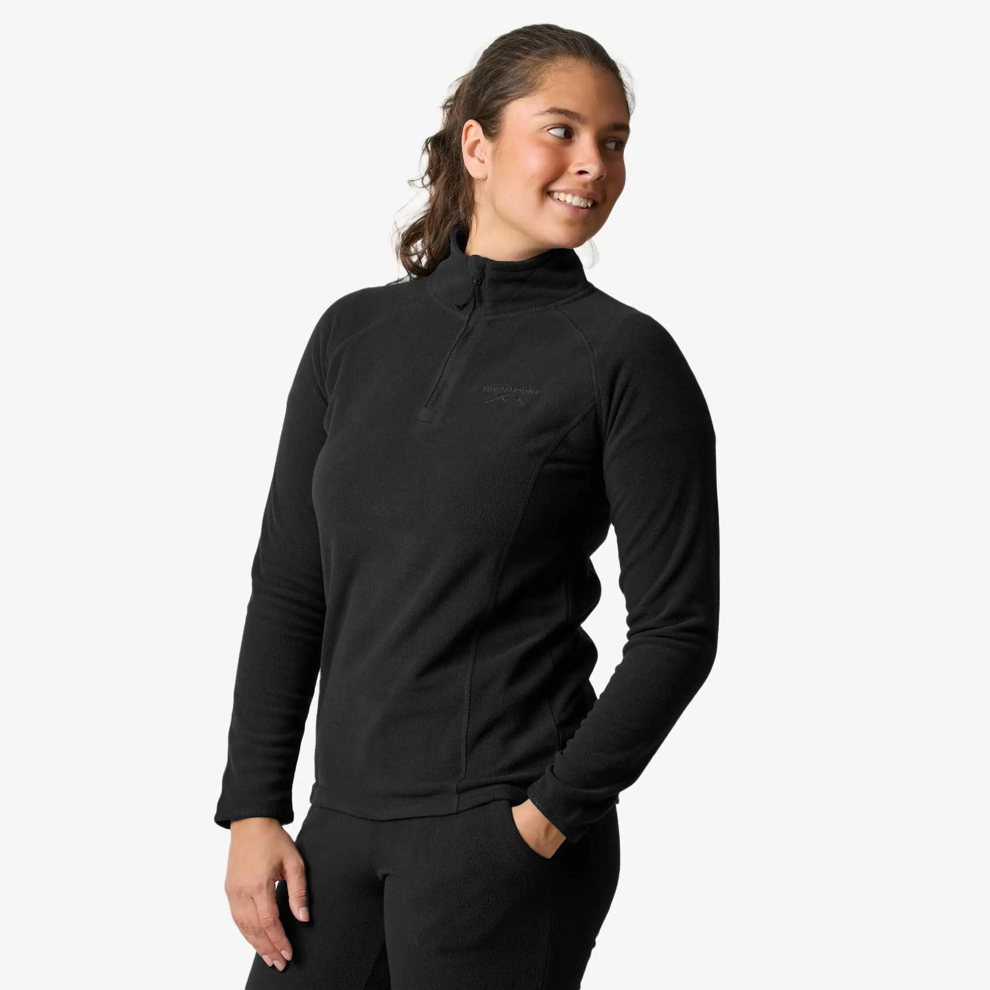 Fleece Longsleeve ½ Rits Wandelen Vrouw Geilo Ademend 4/5