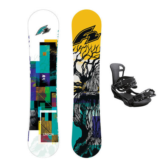 F2 Set Snowboard Union Mustard Sondermodell 157cm + Sonic Bindung L