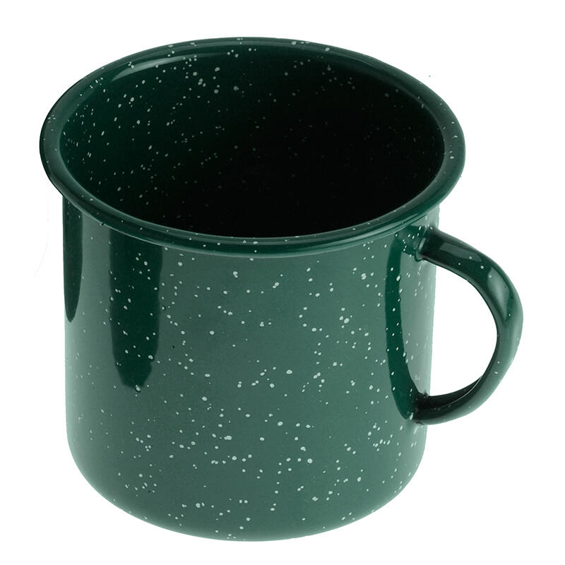 Gsi Outdoors - Mug Gsi Outdoors 355 Ml Acier Émaillé Vert Foncé Léger Et Compact Pour Camping - Couteau Multifonction - Vert - No Size - Decathlon
