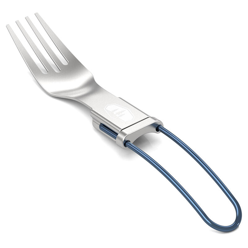Tenedor plegable GSI Glacier acero inoxidable azul mango bloqueable 165 mm 1/2