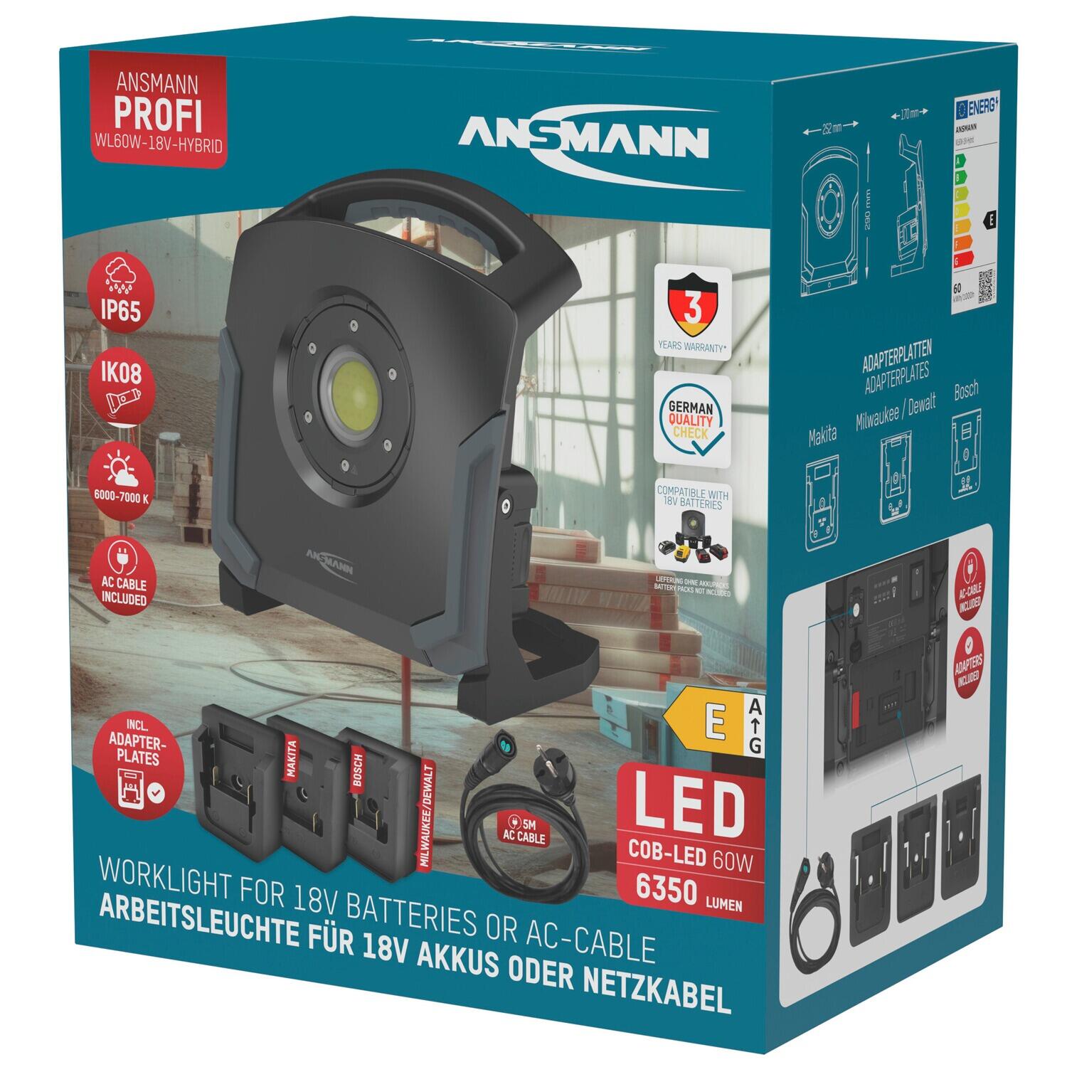 Arbeitsleuchte WL60W 18V Hybrid 4/7