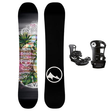 Trans Set Damen Snowboard LTD Girl Schwarz Sondermodell 143cm + Sonic Bindung M