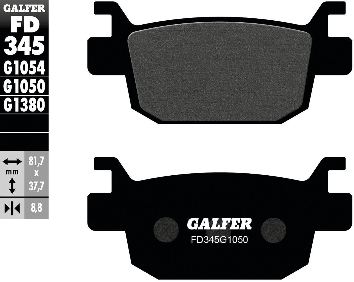 Plăcuțe de frână GALFER FD345 G1054 organice standard