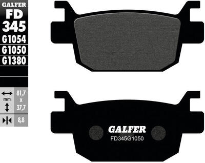 Galfer remblokken "fd345" brake pad fd345 g1050 organic scooter
