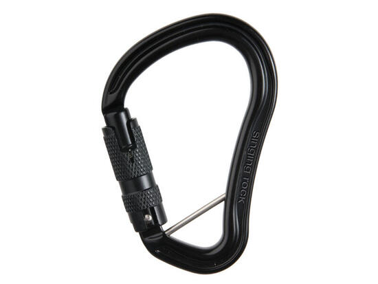 Moschettone HMS Hector Triple BC duralluminio nero opaco 26 mm