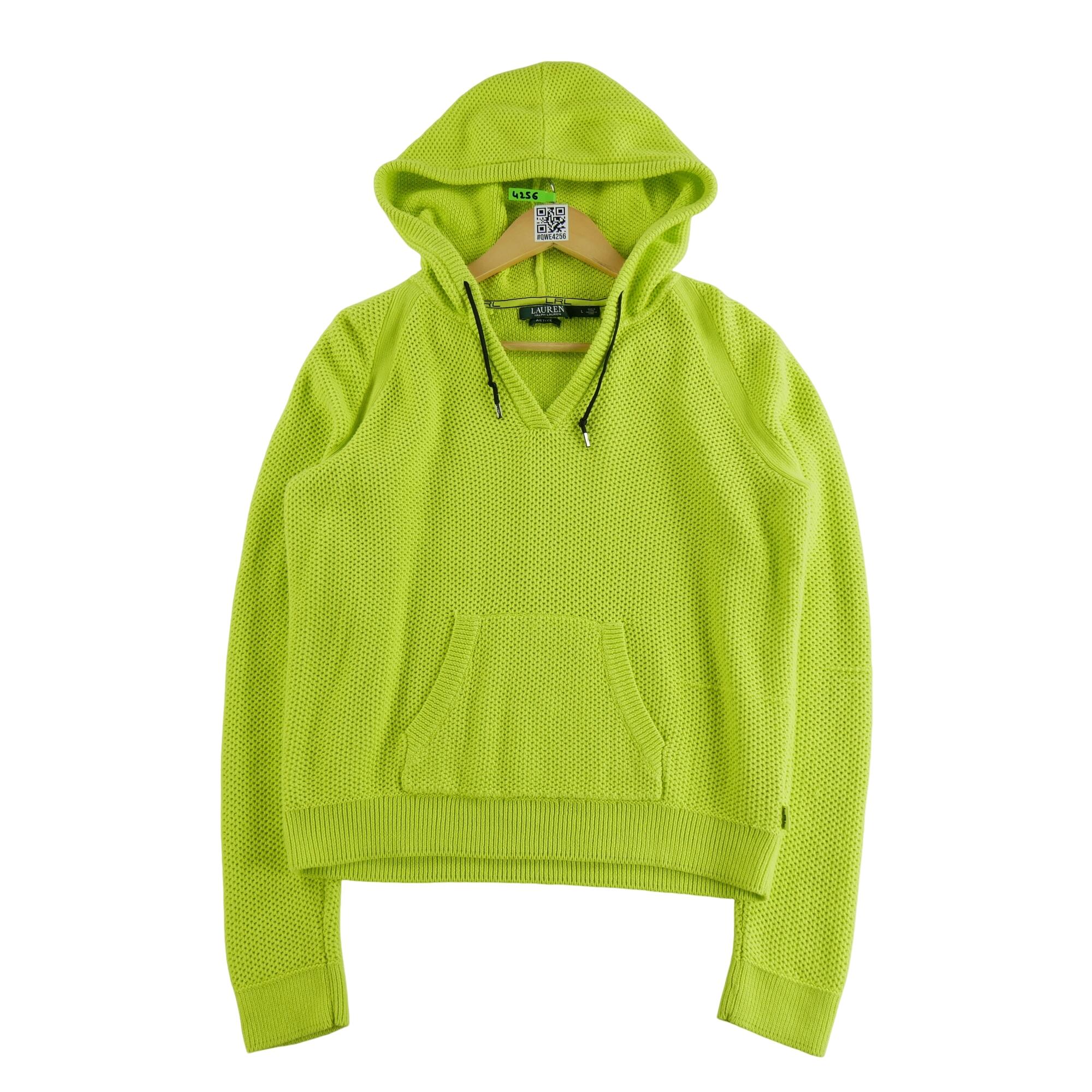 RALPH LAUREN Reconditionné - Pull Femme Jaune Fluo - Très Bon État
