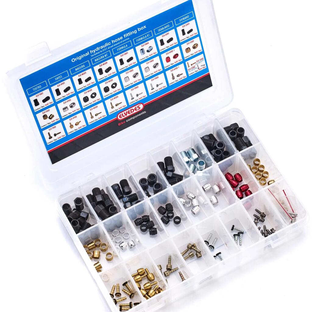 ELVEDES PA0401A 60-piece Hydraulic Hose Connection Kit for Brake Hoses.