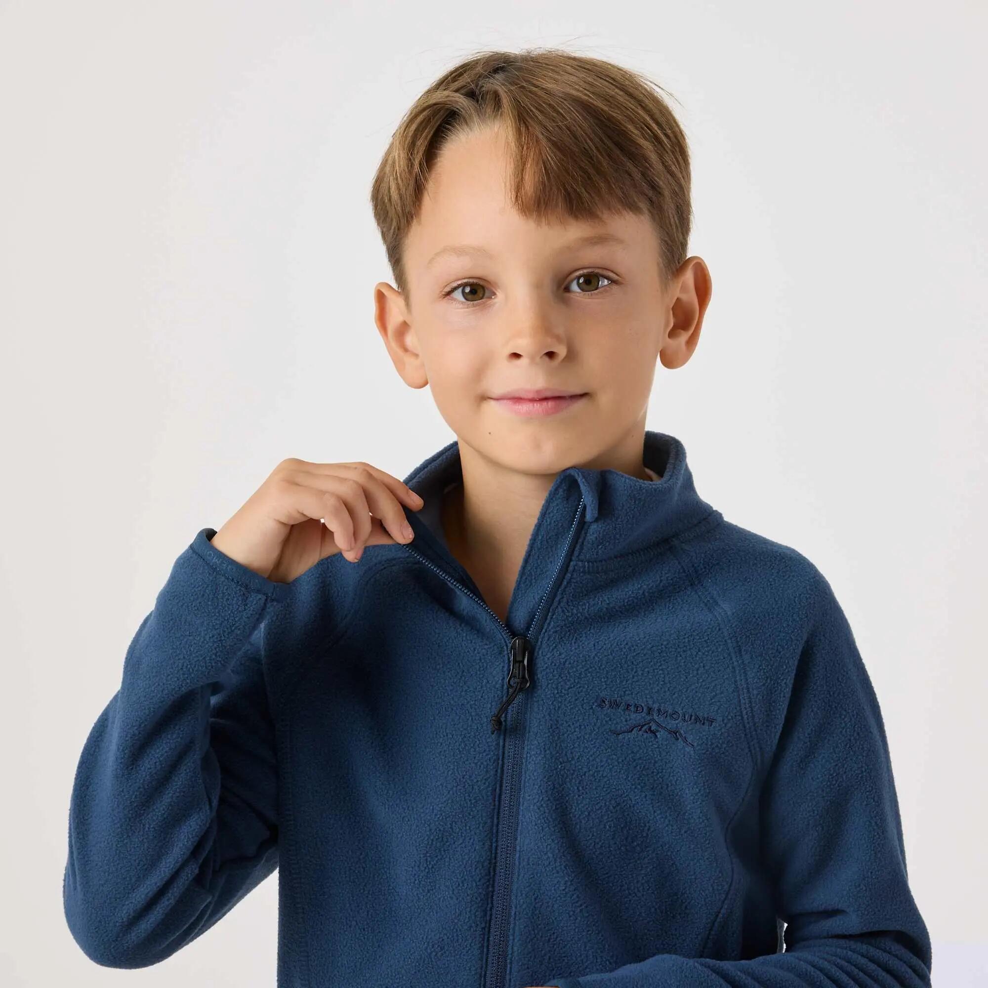 Bluza Polarowa Rozpinana Wędrówki Dziecko Geilo Oddychający 5/7