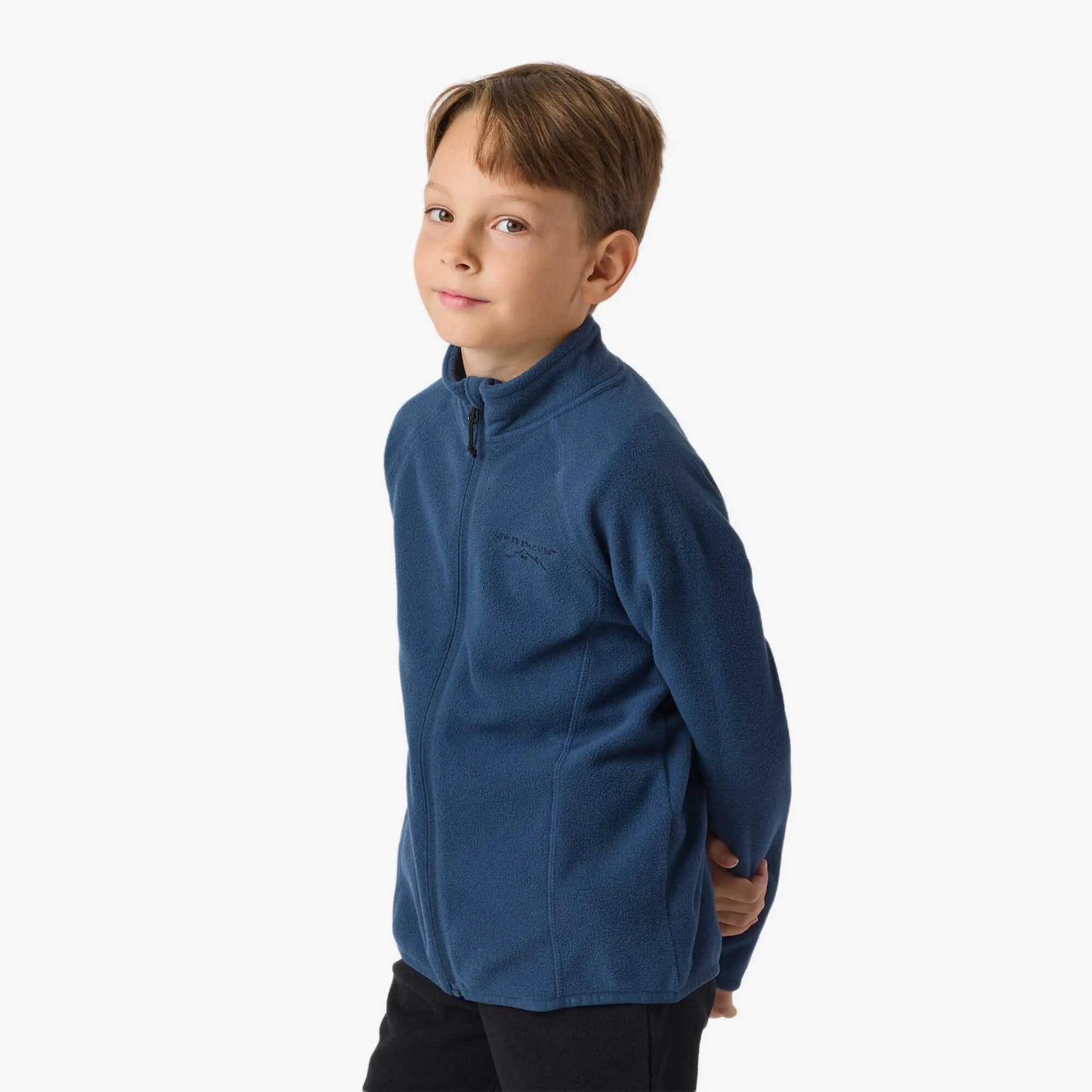 Bluza Polarowa Rozpinana Wędrówki Dziecko Geilo Oddychający 4/7