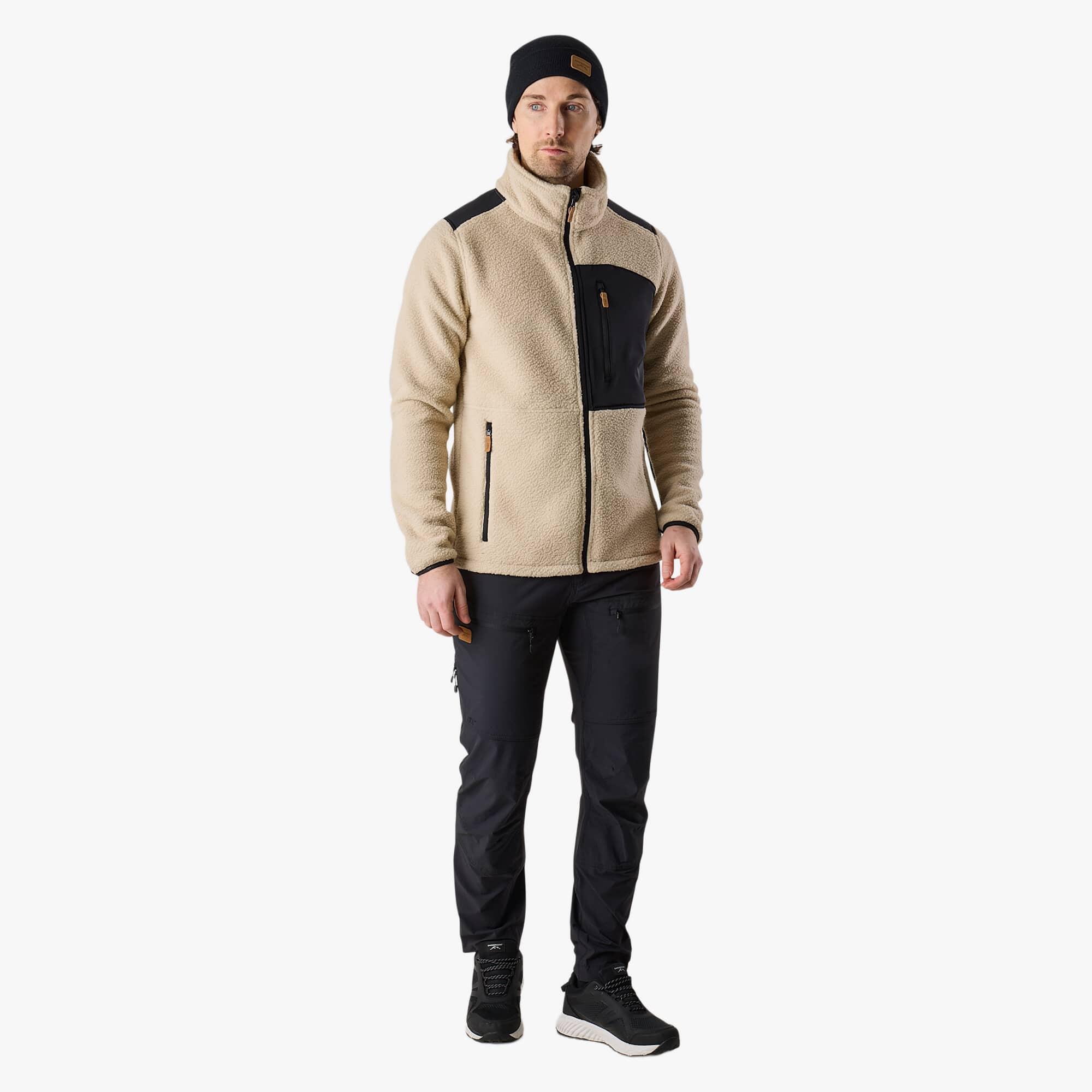 Pile maniche lunghe da escursionismo da uomo Nordkap Pile Jacket 3/7