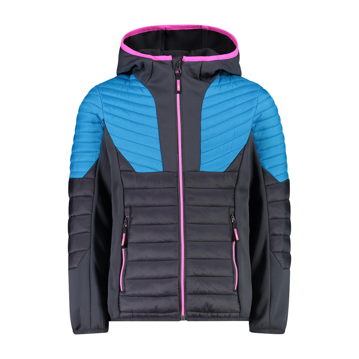 CMP Hybrid hooded puffer jacket for girls CMP