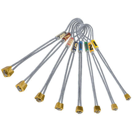 Rock Empire Micro-Nuts Messing Satz 1–8 mit Stahldraht EN12270 9kN 208g