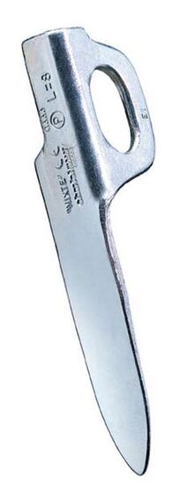 Piton Petzl 8 cm acier semi-dur pour fissures fines — calcaire/granite