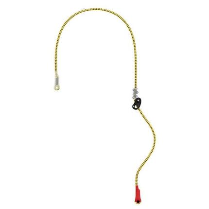 Longe maintien PETZL Zillon 2,5 m jaune réglage 1 main gaine renforcée CE EN358