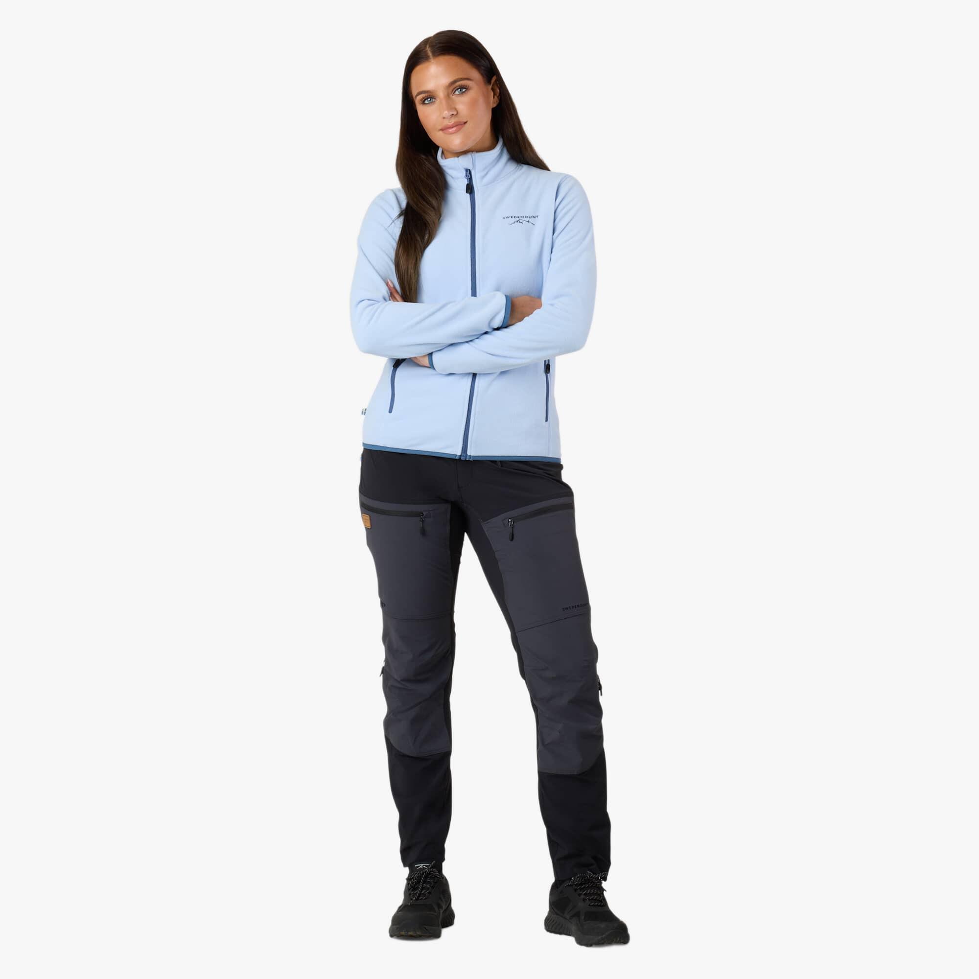 Fleece Longsleeve Full-Zip Wandelen Vrouw Stryn 4-Weg Stretch 3/6