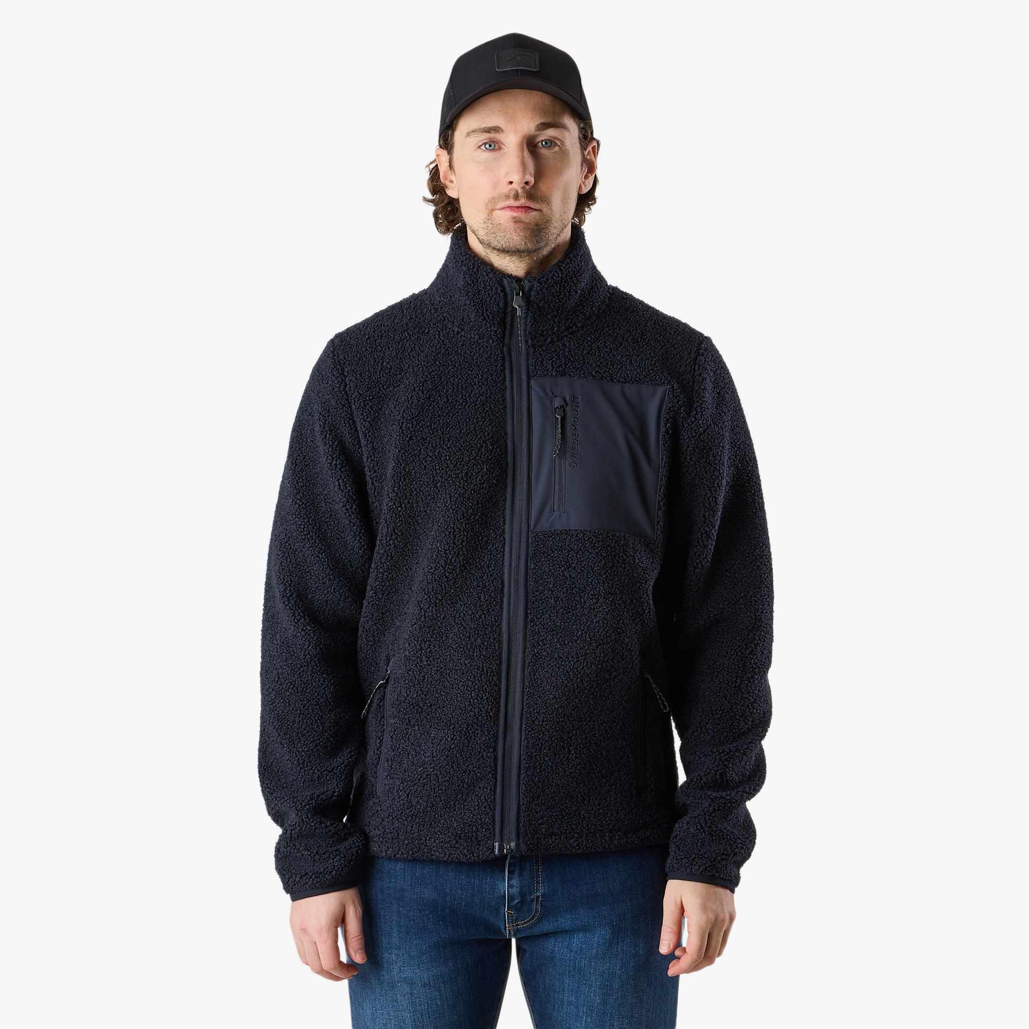 Swedemount - Veste Polaire Randonnée Homme Manches Longues Zippée Lofoten Pile Jacket - Polaire - Bleu - Decathlon
