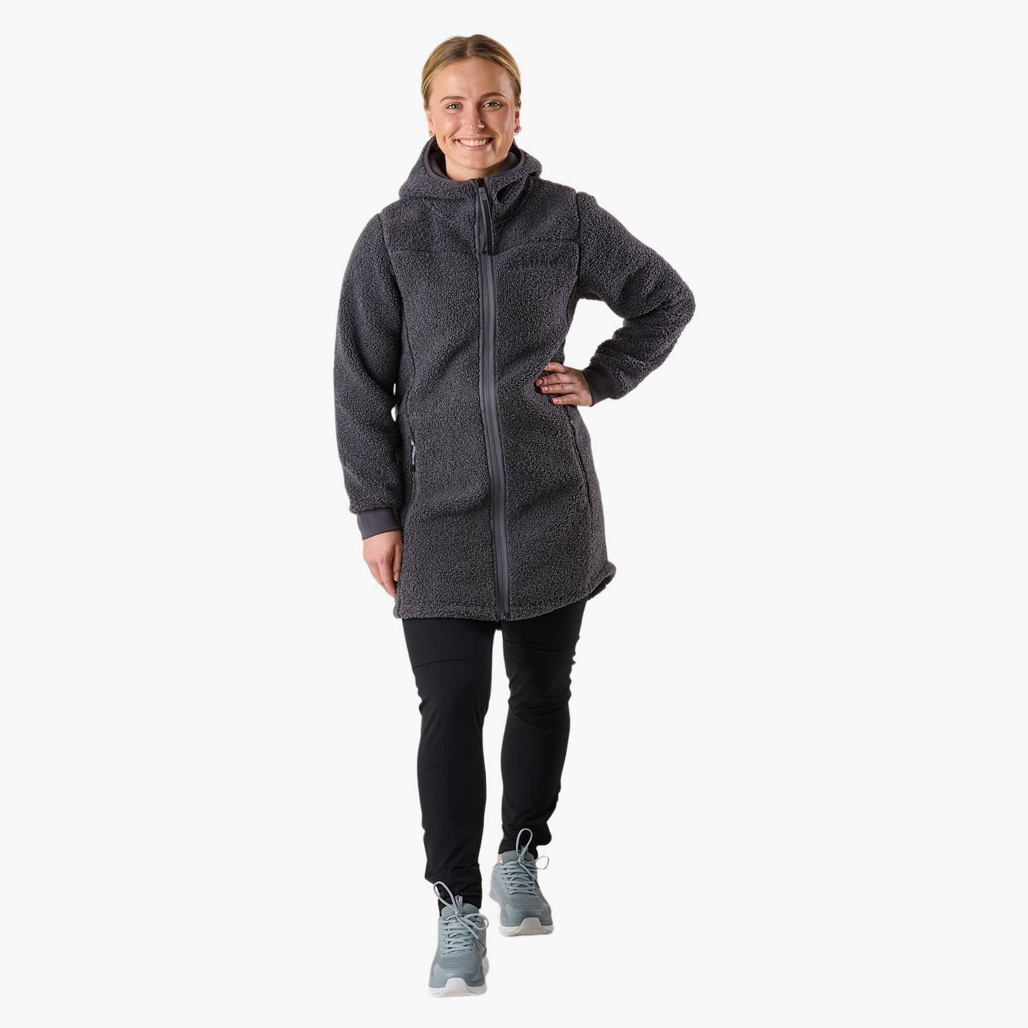 Veste polaire randonnée femme manches longues zippée Lofoten Pile Coat 3/5