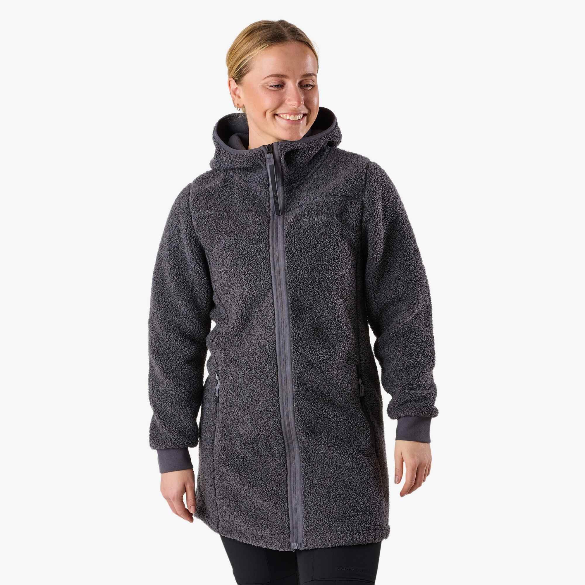 Swedemount - Veste Polaire Randonnée Femme Manches Longues Zippée Lofoten Pile - Polaire - Gris - Decathlon