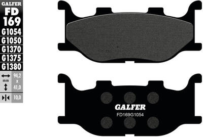 Galfer remblokken fd169 brake pad fd169 g1054 organic