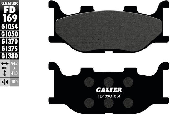 Galfer remblokken fd169 brake pad fd169 g1054 organic