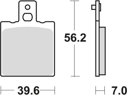 Trw remblokken mcb 75 brake pad mcb 75 organic standard