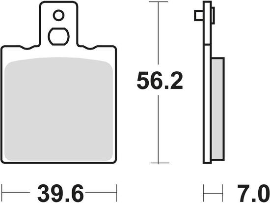 Trw remblokken mcb 75 brake pad mcb 75 organic standard