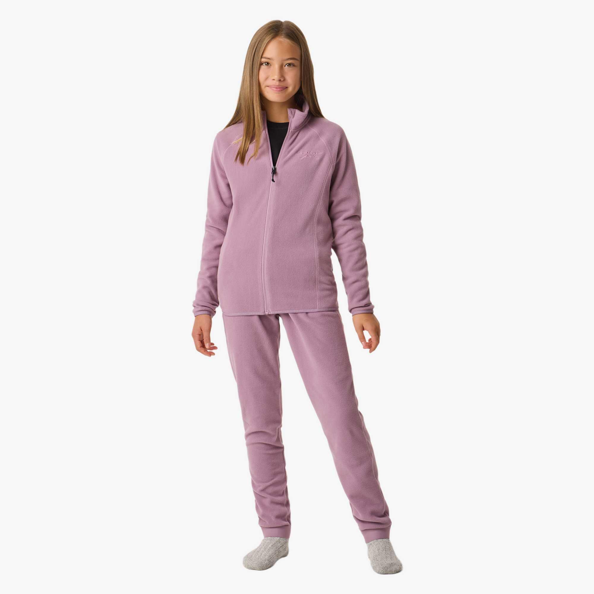 Bluza Polarowa Rozpinana Wędrówki Dziecko Geilo Oddychający 3/6