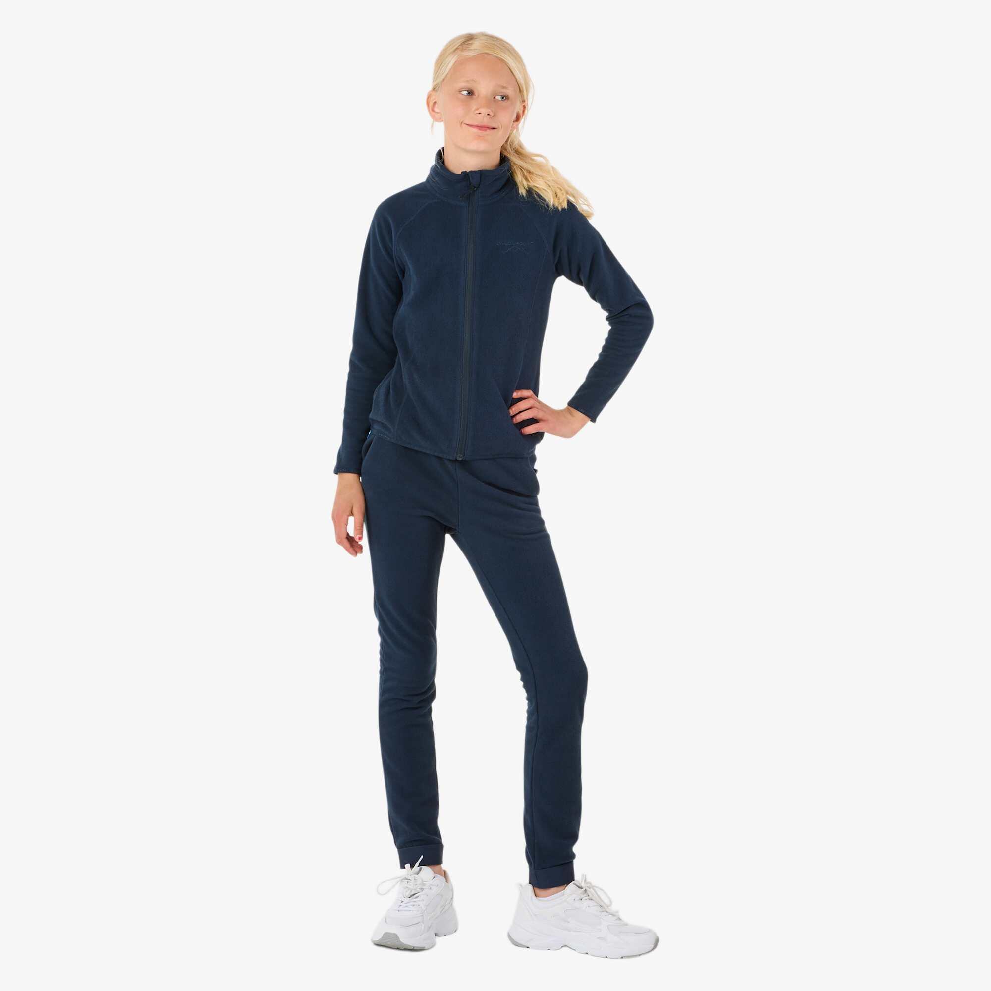 Bluza Polarowa Rozpinana Wędrówki Dziecko Geilo Oddychający 3/7