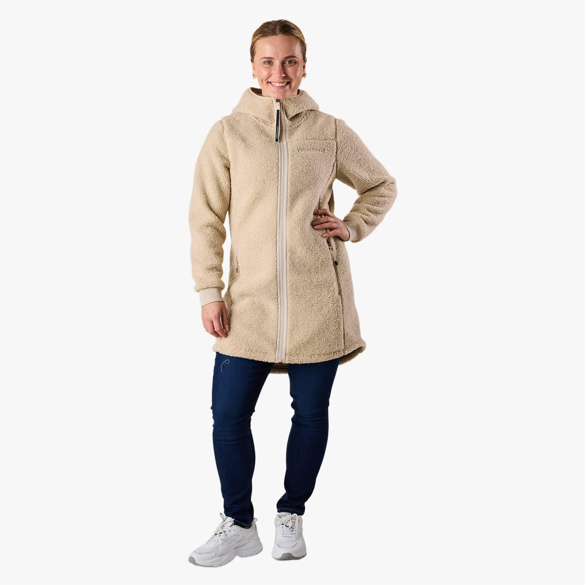 Veste polaire randonnée femme manches longues zippée Lofoten Pile Coat 3/5