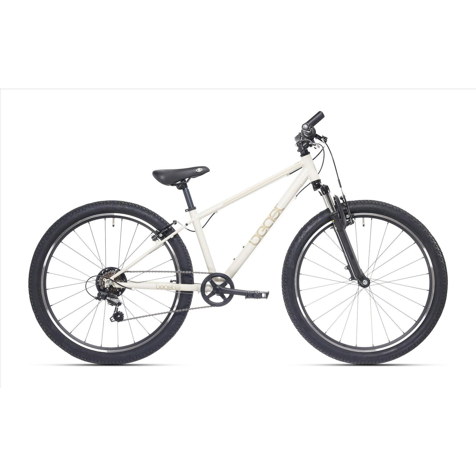 Bikefun - Vélo Enfant Bikefun Beast 26 Pouces — Shimano 6 Vitesses, Freins V — Gris Galet - Vélo Enfant - Gris - 26" - Decathlon