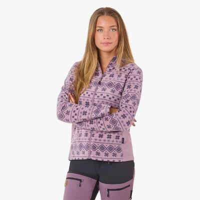 Dames hiking fleece lange mouw rits idre fleece iii