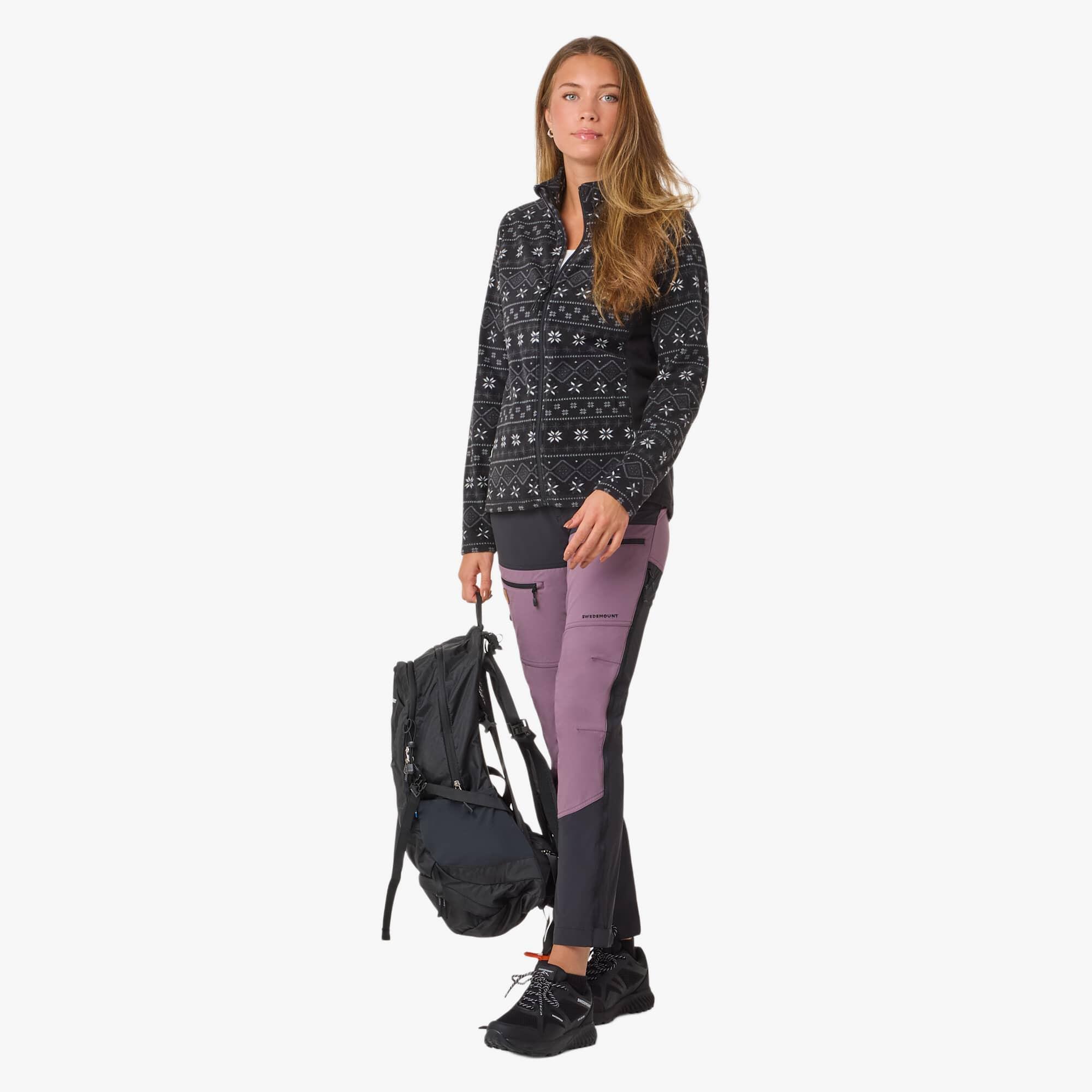 Veste de randonnée femme flc_fullzip Idre Fleece III 3/8