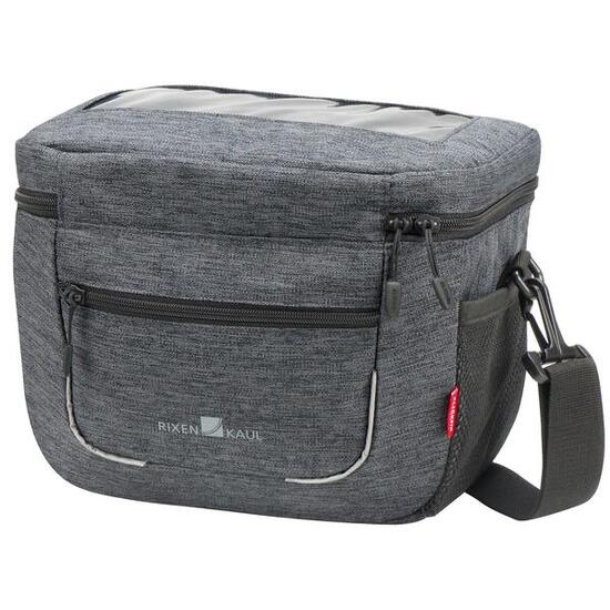 Klickfix Aventour City borsa da manubrio 65 L grigia.