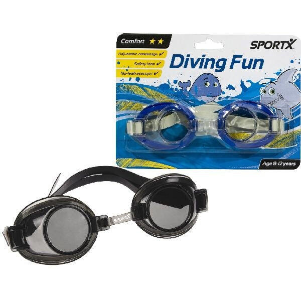 Okulary pływackie junior SportX Comfort 8–12 lat