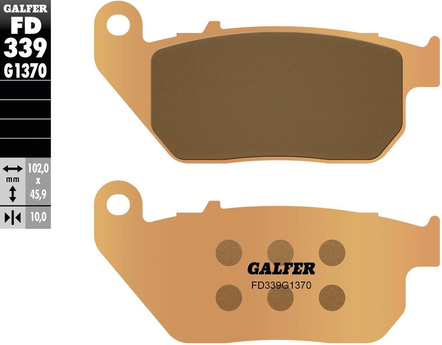 Galfer remblokken fd339 brake pad fd339 g1370 sint.metal street 1/1
