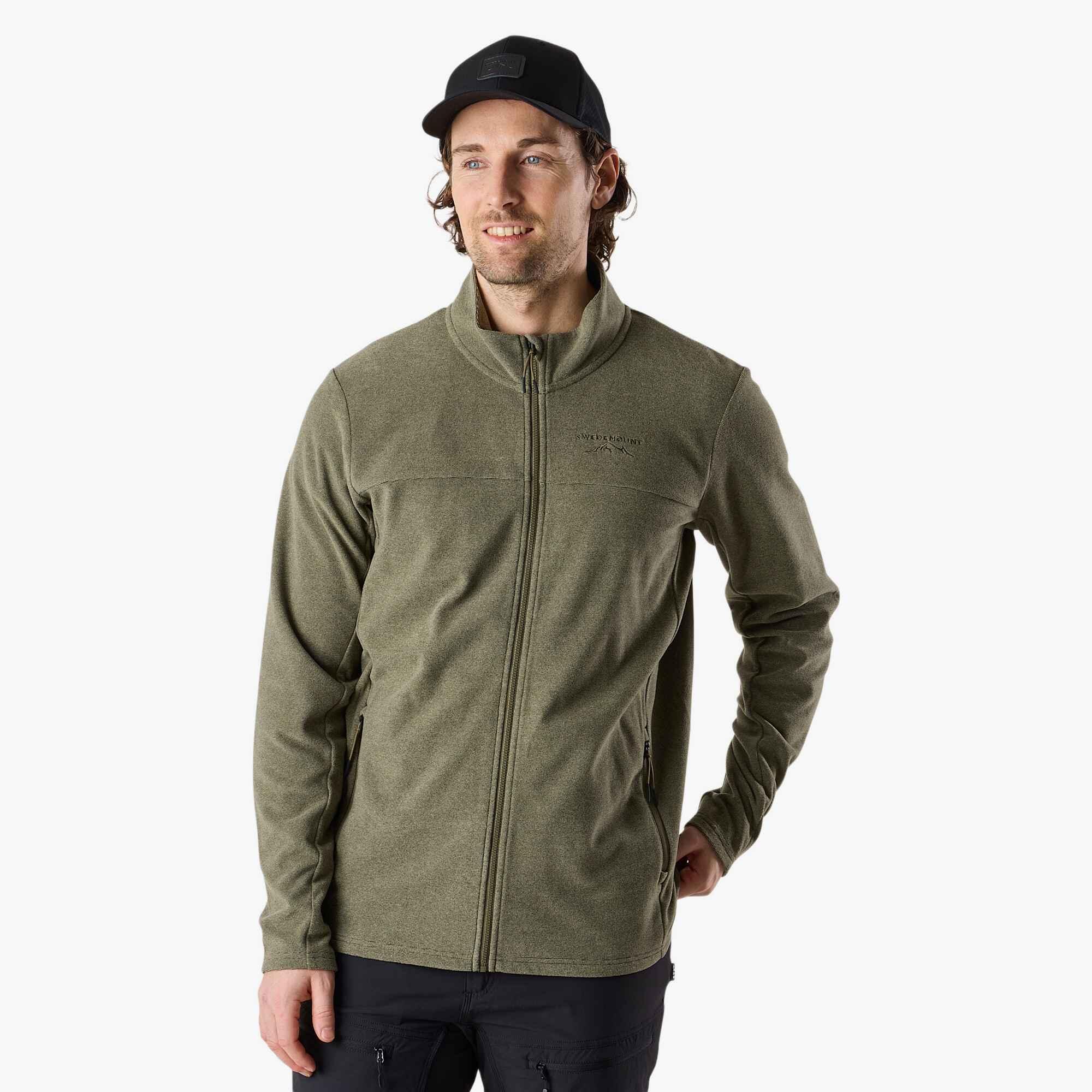 SWEDEMOUNT Pánské Turistické Prodyšný Fleecová Mikina Na Zip Lofoten