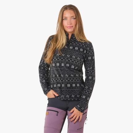Bluza Polarowa Rozpinana Wędrówki Kobieta Idre Oddychający