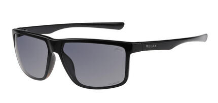 Lunettes soleil homme Relax Katan R1153B polarisées TAC, monture noire 61-14-138