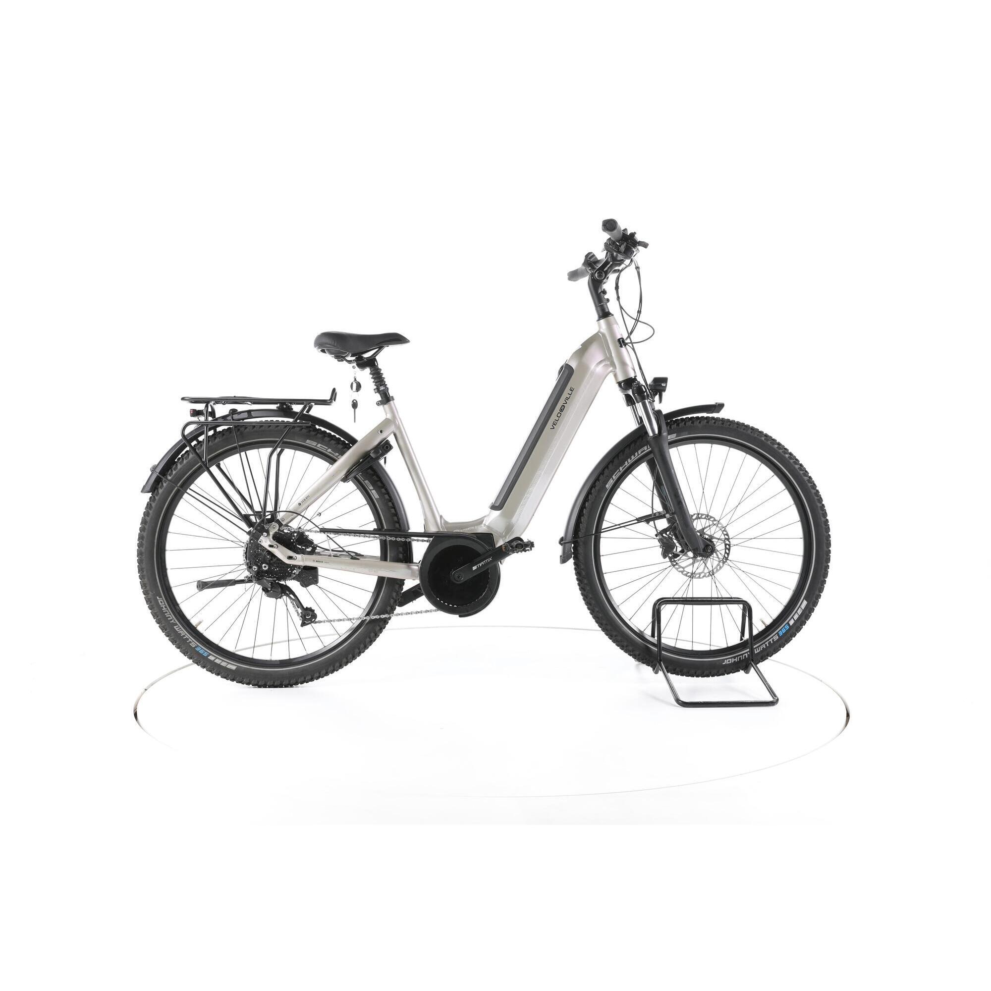 Velo De Ville - Reconditionné - Velo De Ville Seb 890 Trekking Vélo Entrée Basse - Bon - Vélo Tout Chemin - Gris - 50 - Decathlon
