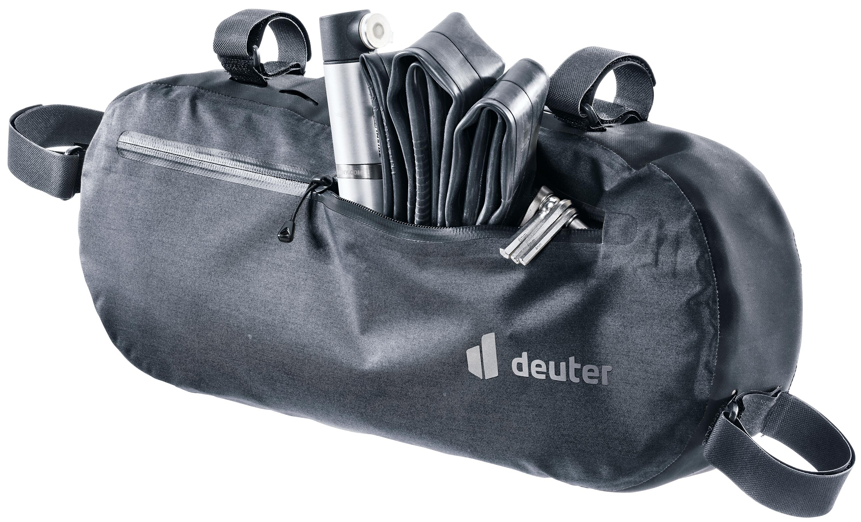 Borsetta telaio Deuter Cabezon FB 6 6 L nera, TPU 220D, Velcro universale 3/6