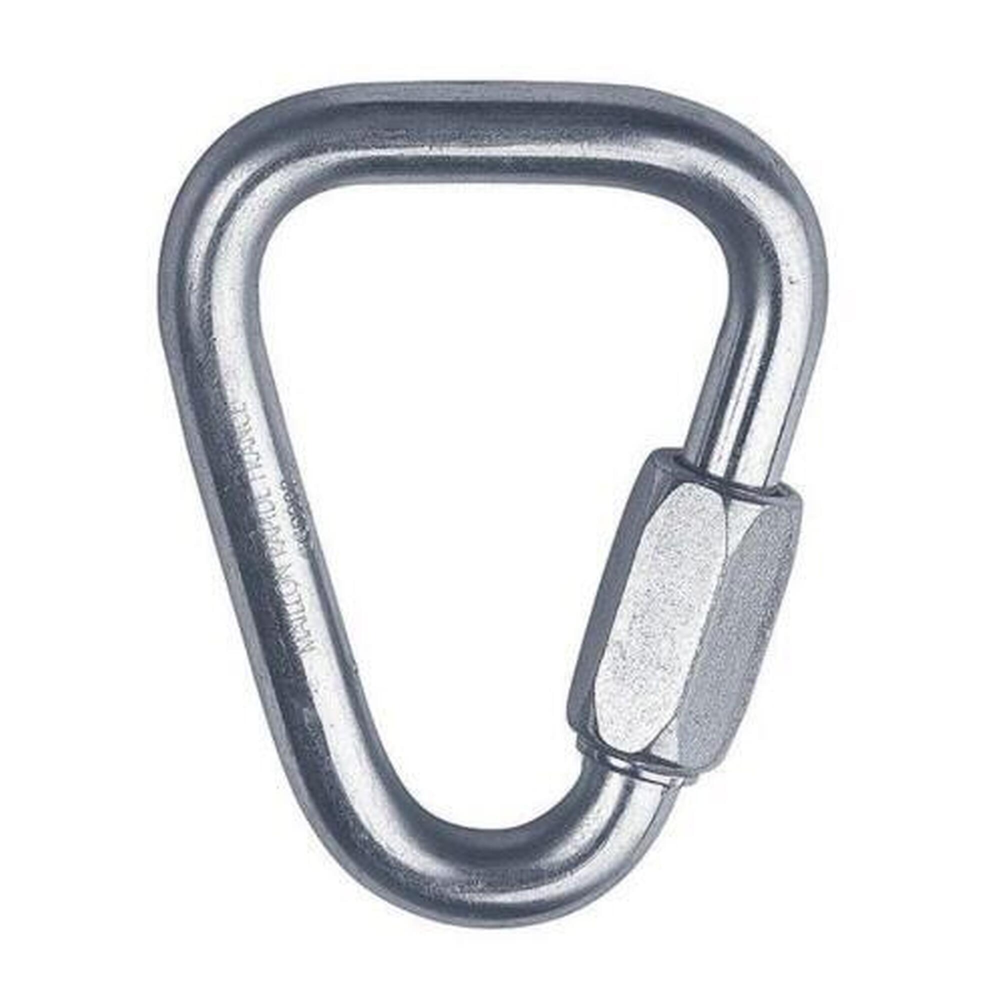 Singing Rock - Maillon Small Delta Acier Galvanisé 7 Mm, Vis Blocage 20 Kn, 58 G - Mousqueton - Gris - No Size - Decathlon