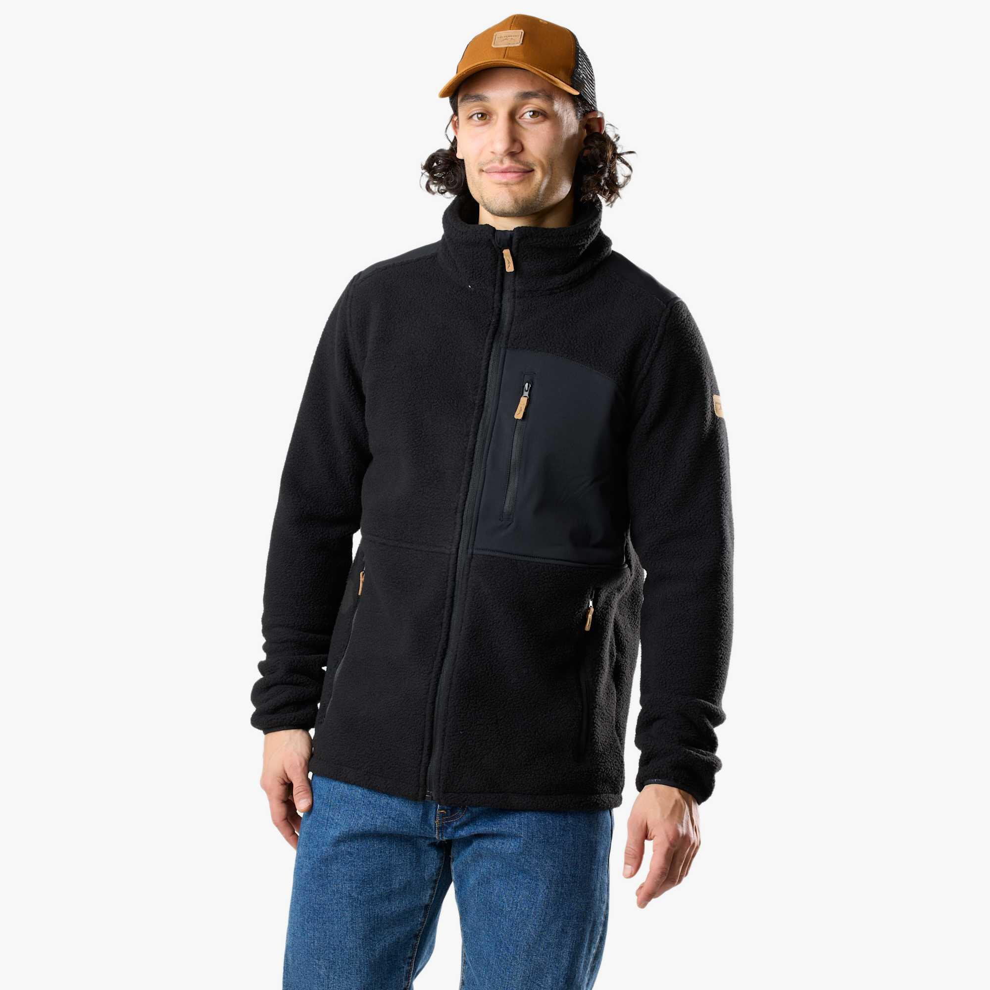 Swedemount - Pile De Randonnée Homme Manches Longues Zippé Intégral Nordkap - Polaire - Noir - Decathlon