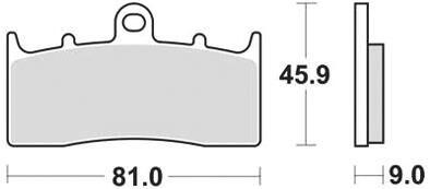 Klocki hamulcowe TRW MCB 736 SV - metaliczne, sinterowane