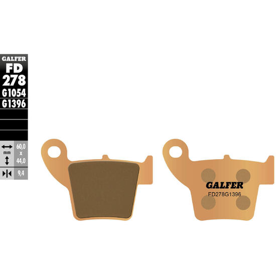 GALFER FD278 (G1396) klocki hamulcowe spiekane metaliczne off-road